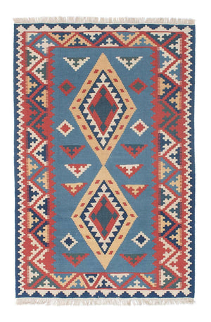Tappeto Kelim - Orientale - 183 x 121 cm - blu