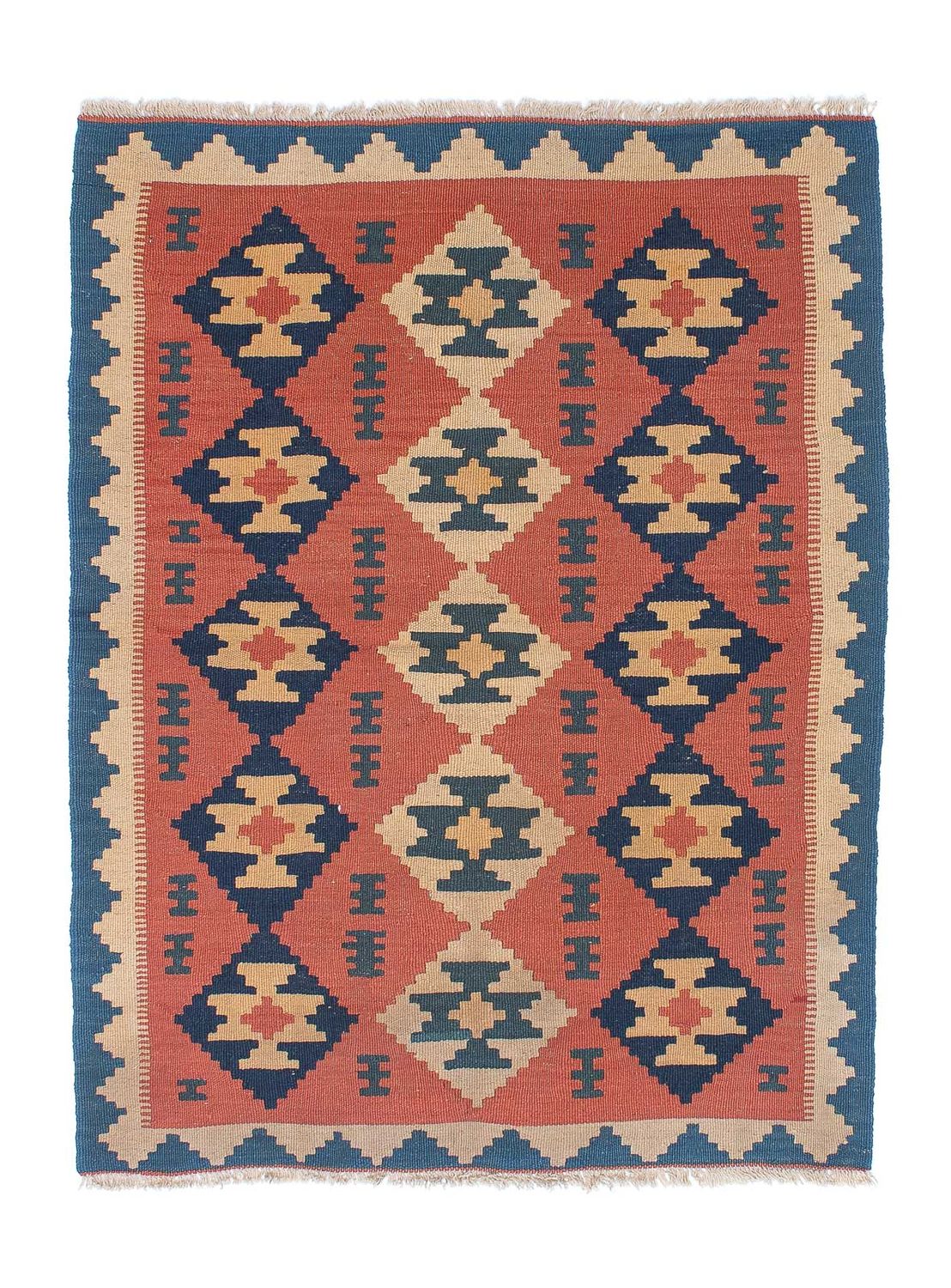 Tappeto Kelim - Orientale - 150 x 108 cm - ruggine