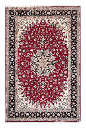 Tappeto Persero - Tabriz - Reale - 319 x 204 cm - rosso scuro