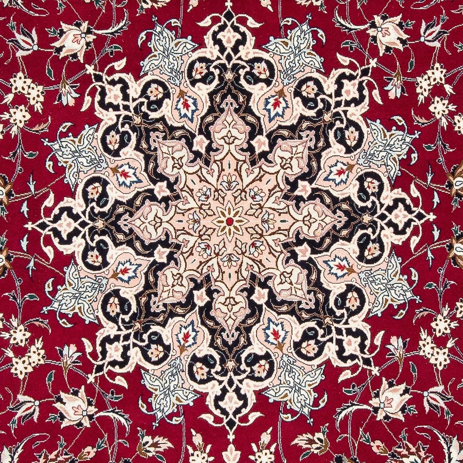 Tappeto Persero - Tabriz - Reale - 319 x 204 cm - rosso scuro