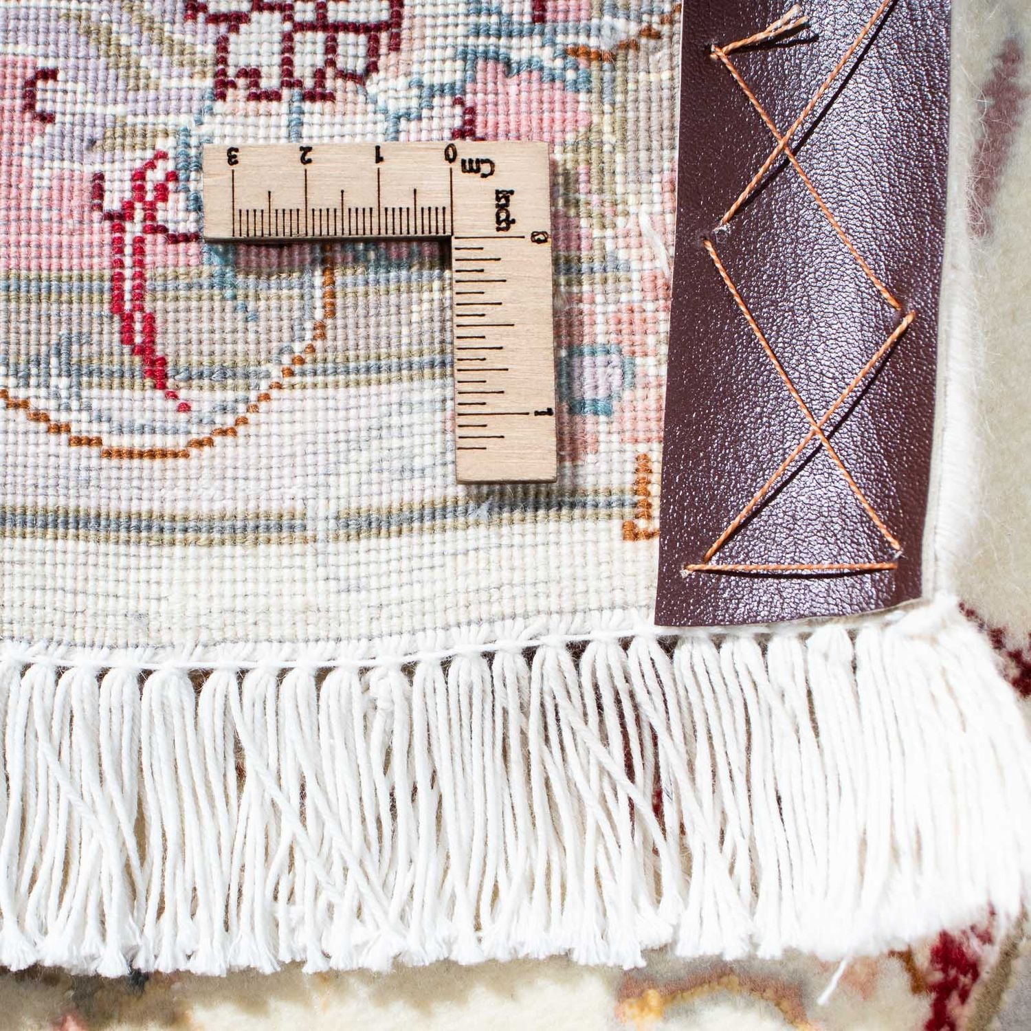 Tappeto corsia Tappeto Persero - Tabriz - Reale - 202 x 100 cm - beige