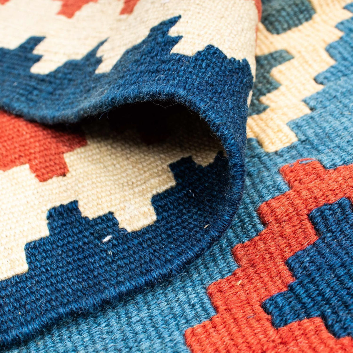 Tappeto Kelim - Orientale - 168 x 122 cm - blu