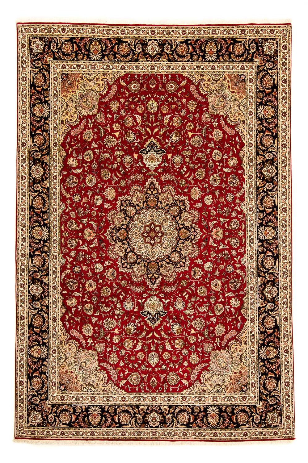 Tappeto Persero - Tabriz - Reale - 367 x 253 cm - rosso scuro