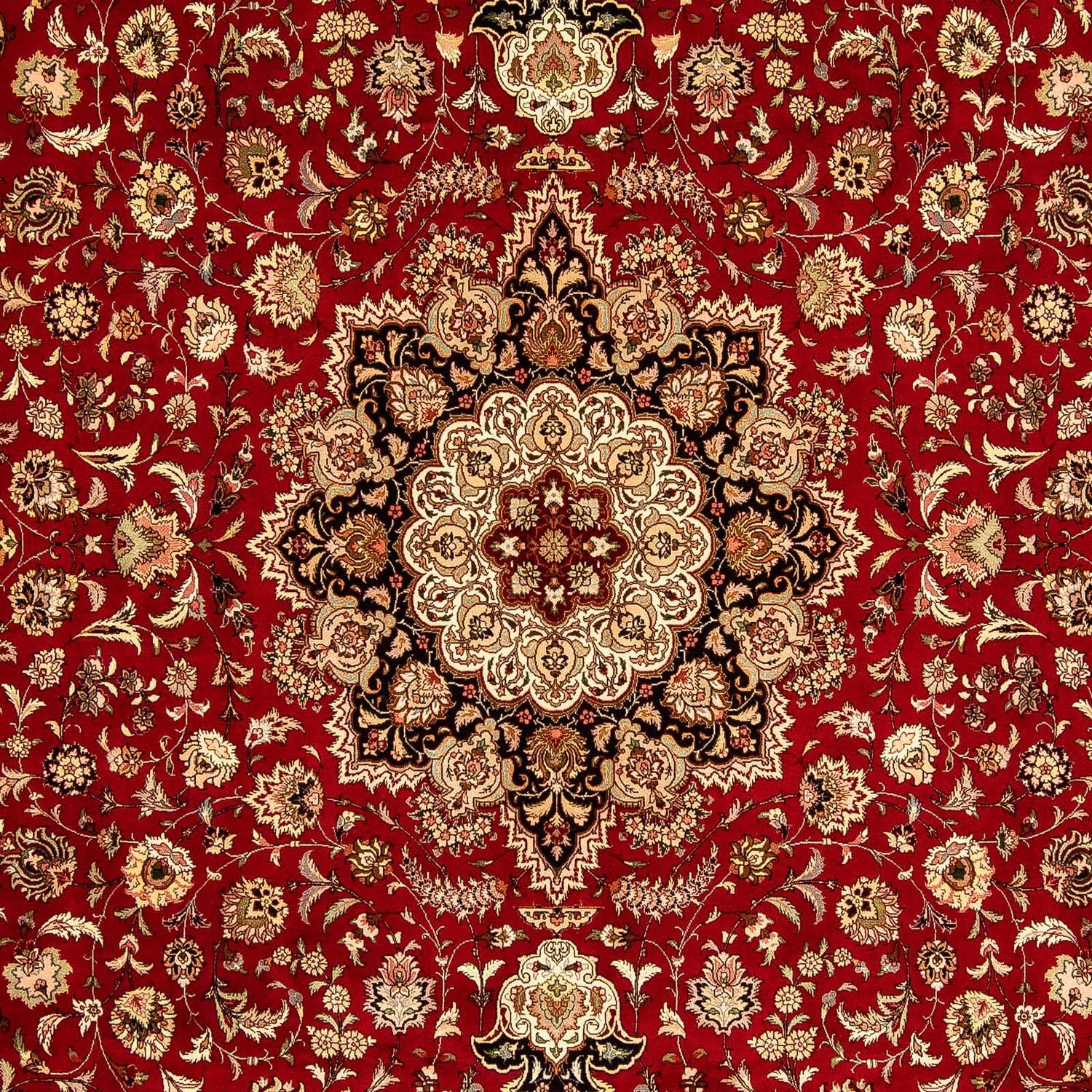 Tappeto Persero - Tabriz - Reale - 367 x 253 cm - rosso scuro