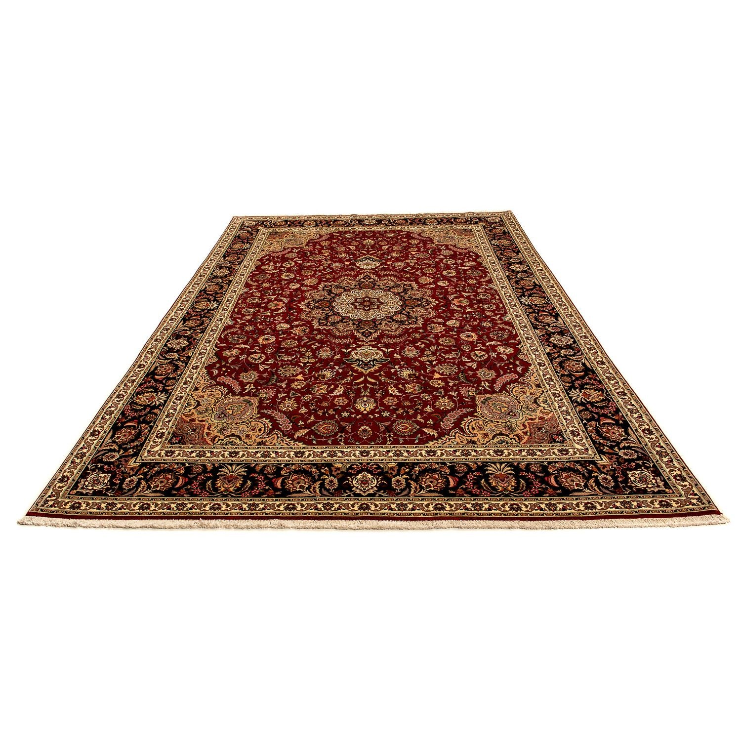 Tappeto Persero - Tabriz - Reale - 367 x 253 cm - rosso scuro