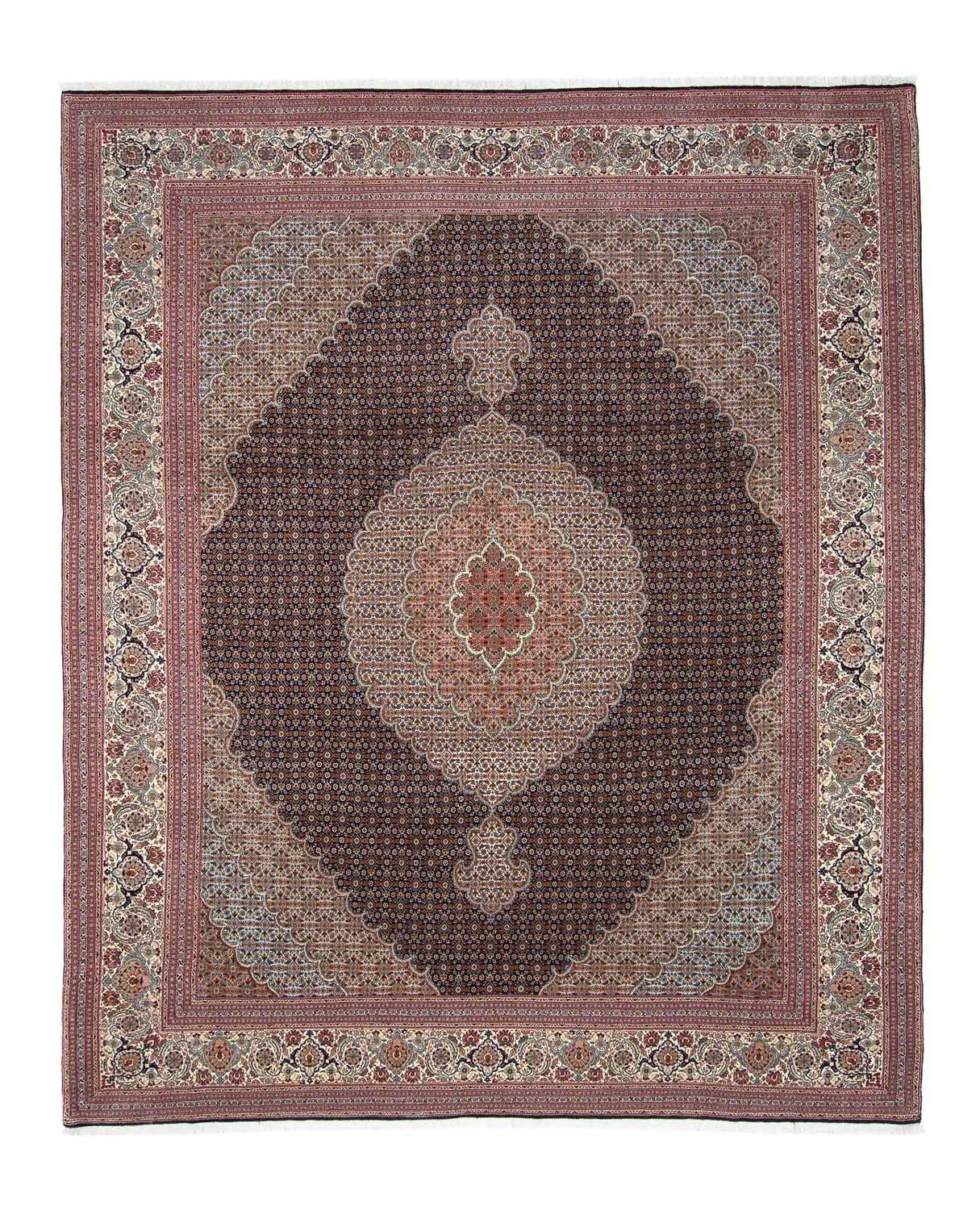 Tappeto Persero - Tabriz - 310 x 251 cm - marrone chiaro
