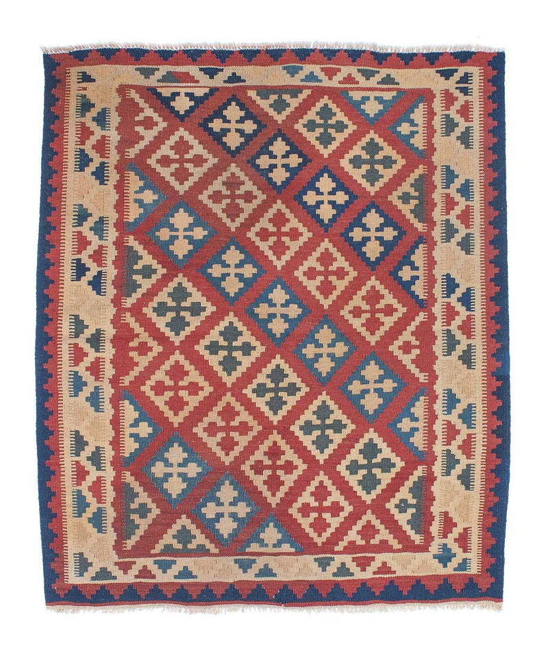 Tappeto Kelim - Orientale - 143 x 117 cm - multicolore