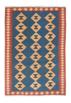 Tappeto Kelim - Orientale - 149 x 98 cm - blu