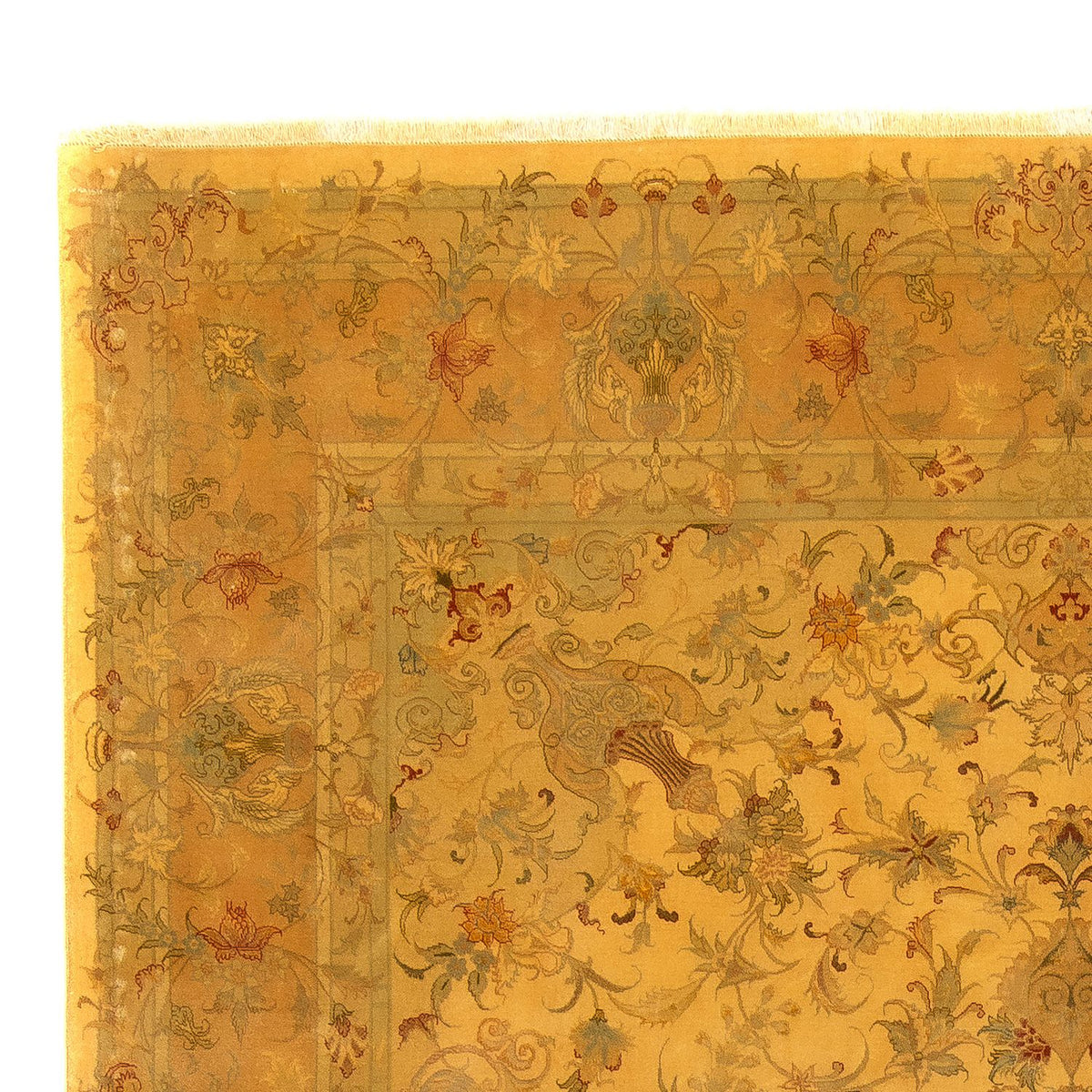Tappeto Persero - Tabriz - 347 x 252 cm - oro
