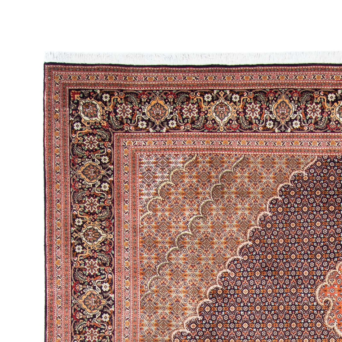 Tappeto Persero - Tabriz - 312 x 206 cm - blu scuro