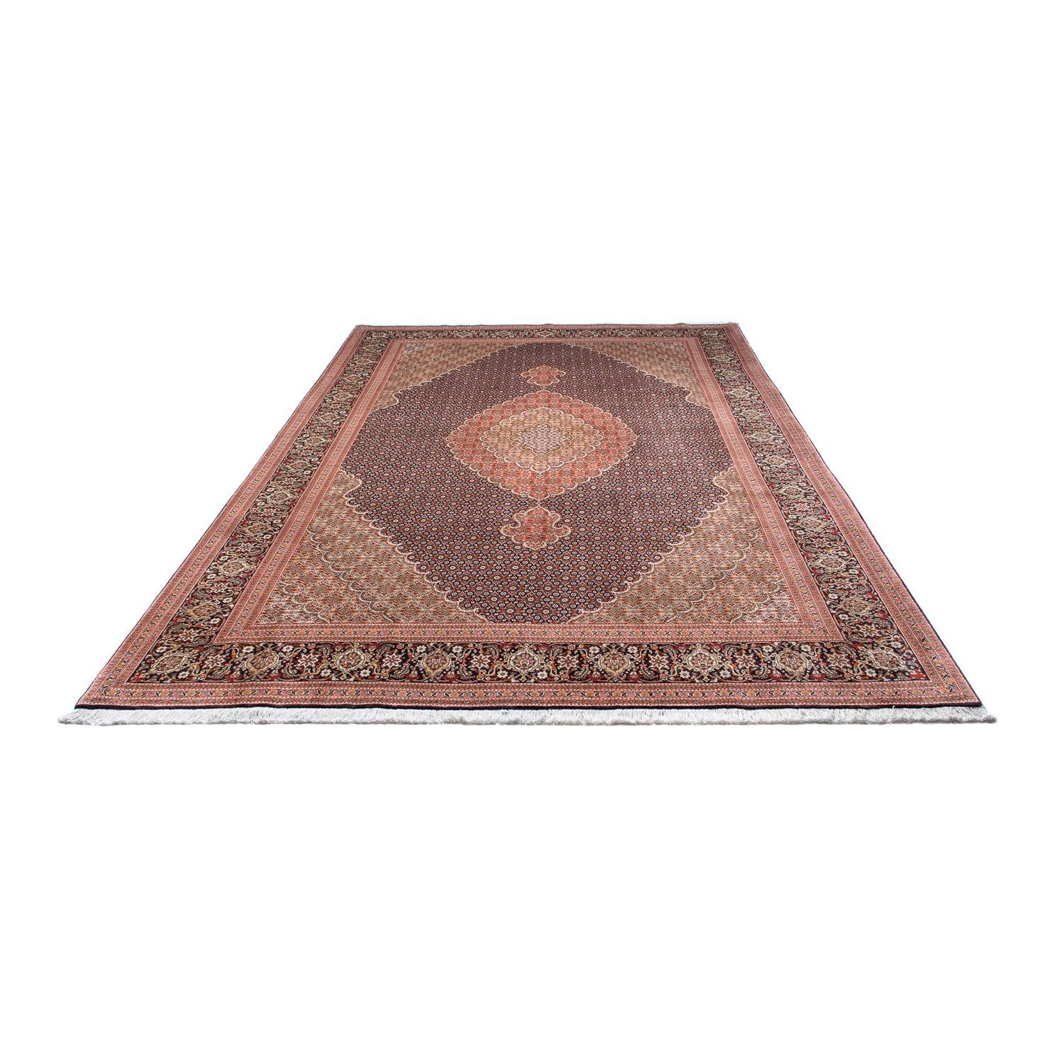Tappeto Persero - Tabriz - 312 x 206 cm - blu scuro