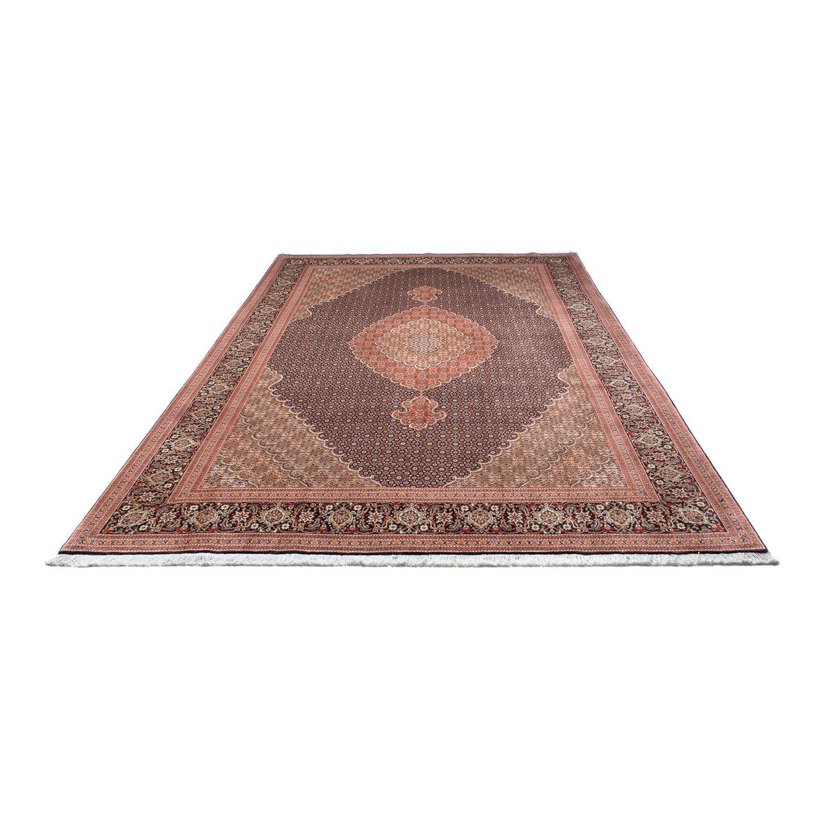 Tappeto Persero - Tabriz - 312 x 206 cm - blu scuro