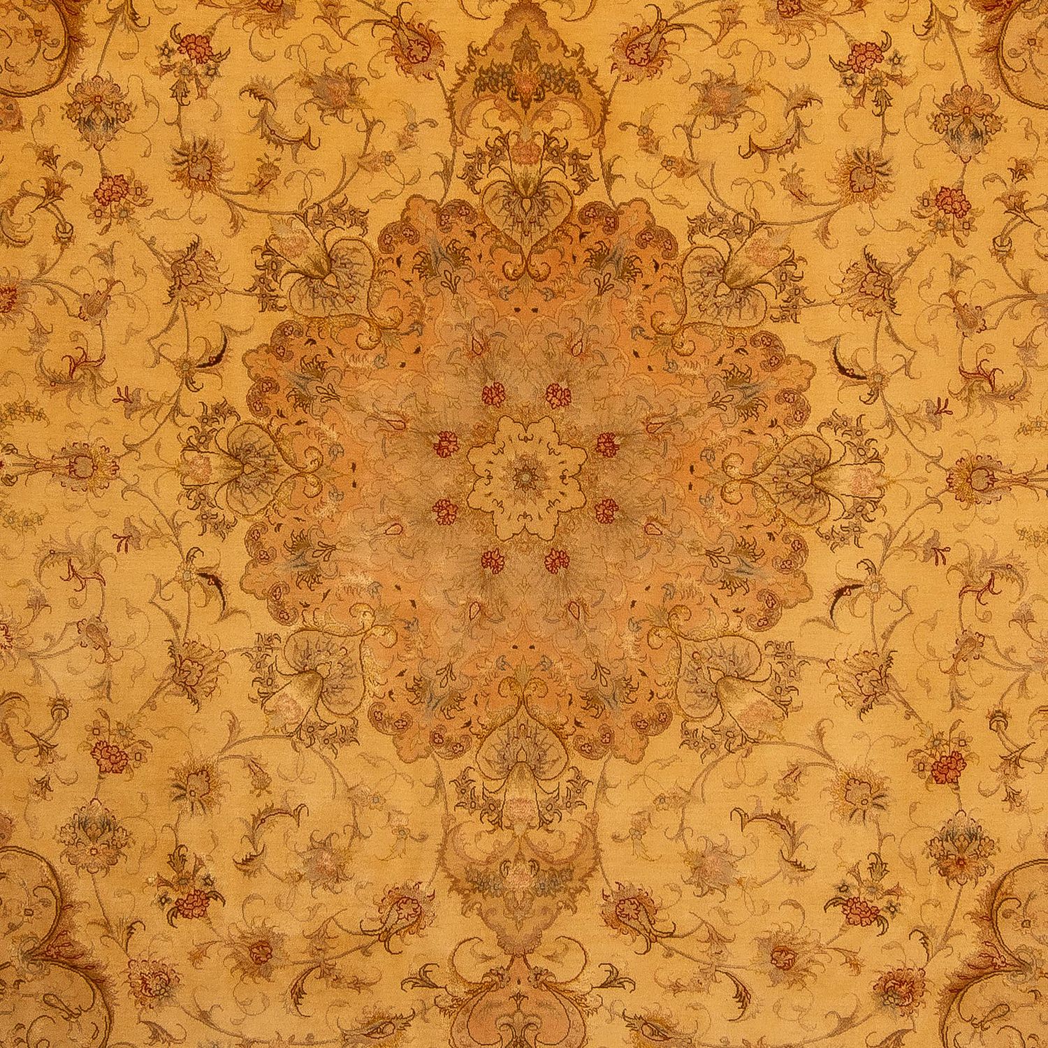 Tappeto Persero - Tabriz - Reale - 346 x 258 cm - oro
