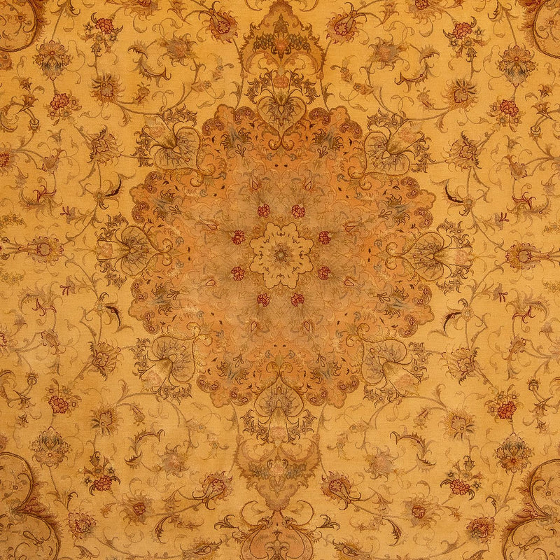 Tappeto Persero - Tabriz - Reale - 346 x 258 cm - oro