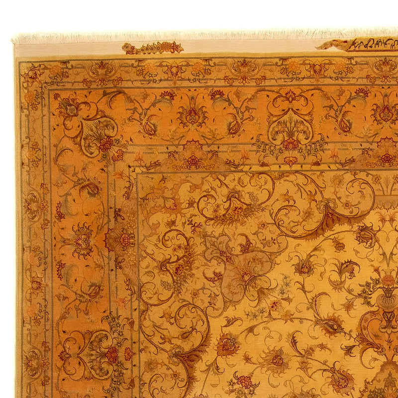 Tappeto Persero - Tabriz - Reale - 346 x 258 cm - oro