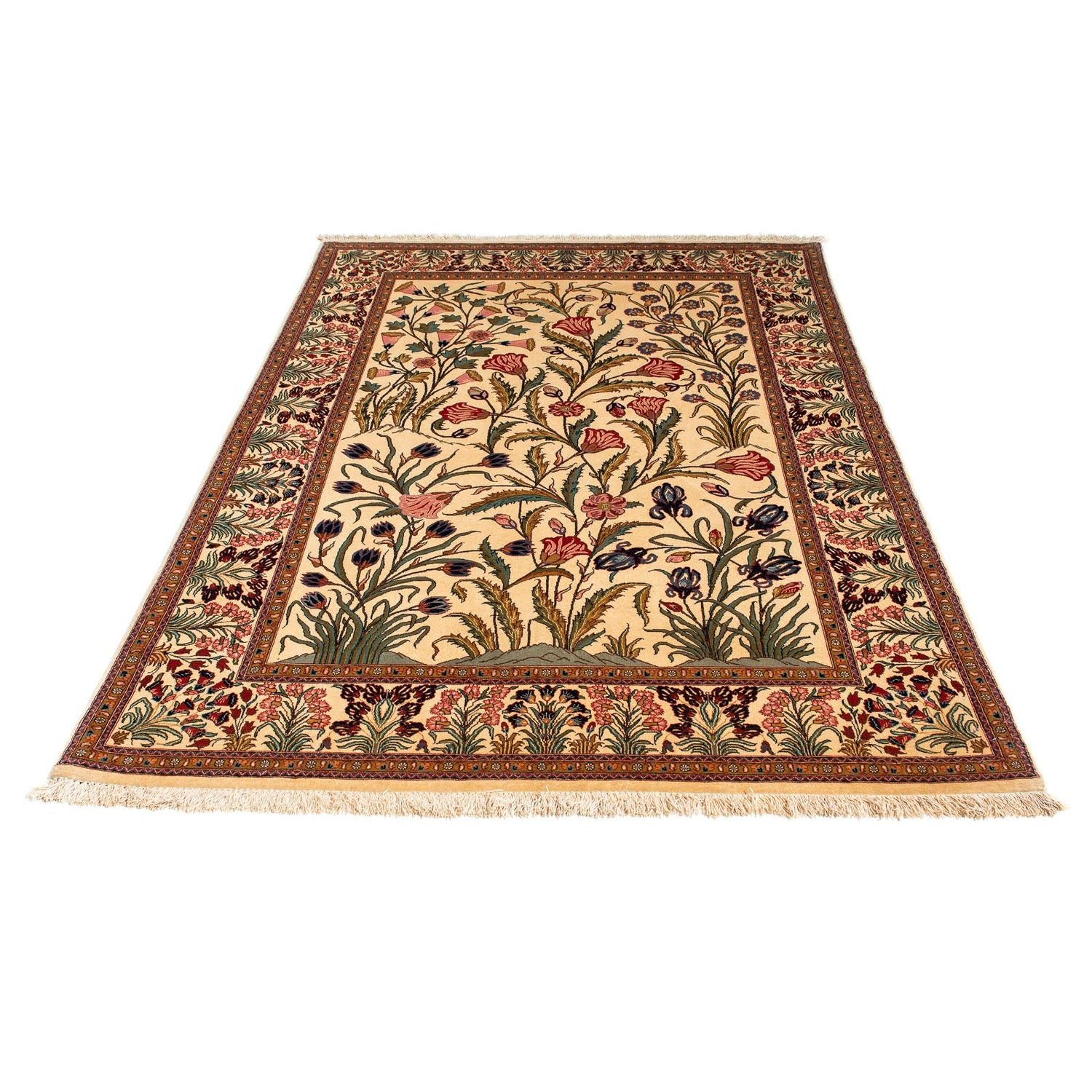 Tappeto Persero - Ghom - 195 x 122 cm - marrone chiaro