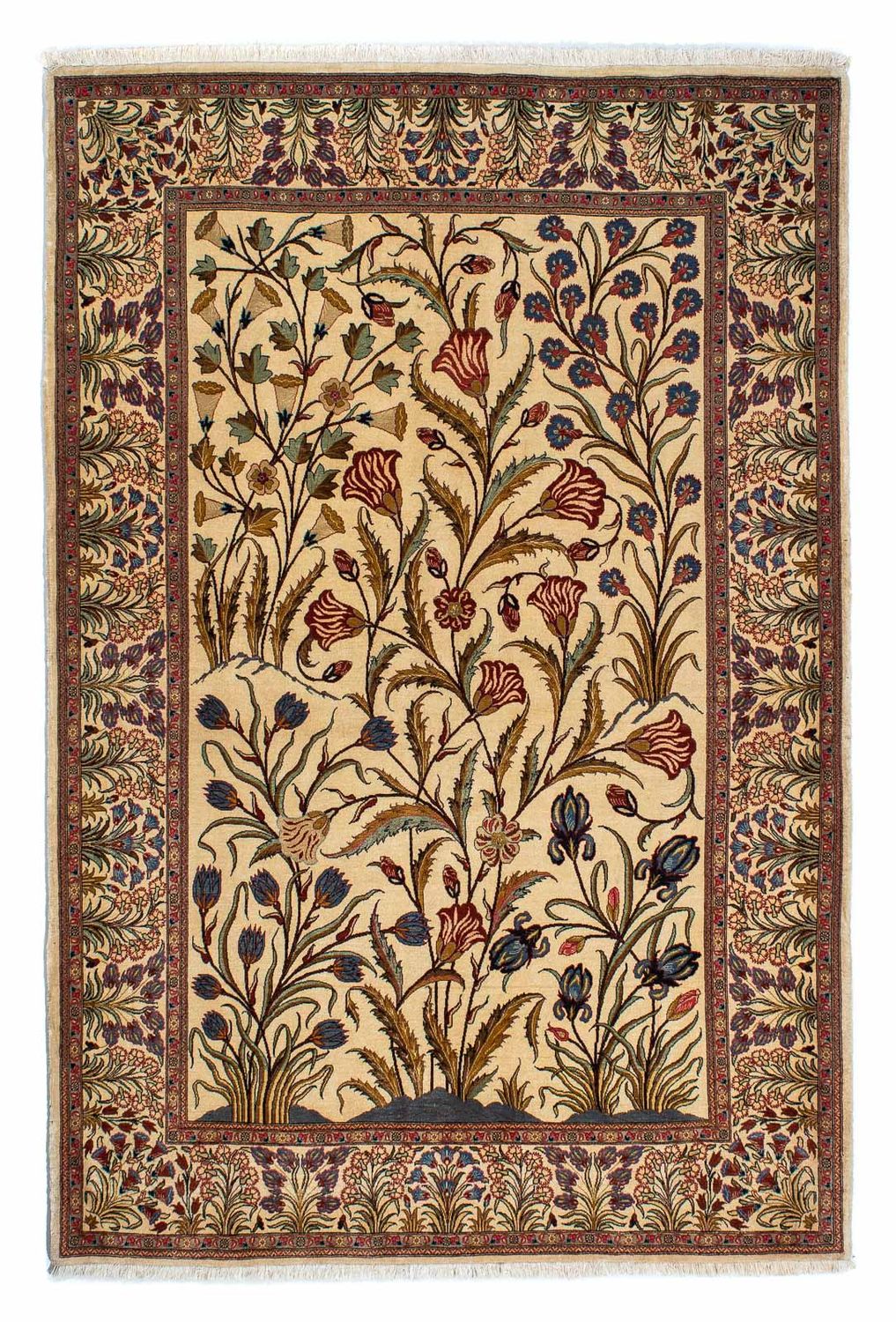 Tappeto Persero - Ghom - 206 x 142 cm - marrone chiaro