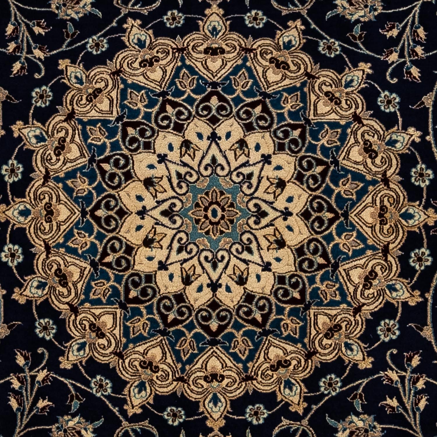 Tappeto Persero - Nain - 350 x 258 cm - blu scuro