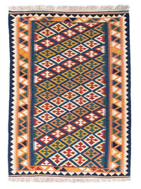 Tappeto Kelim - Orientale - 156 x 110 cm - blu