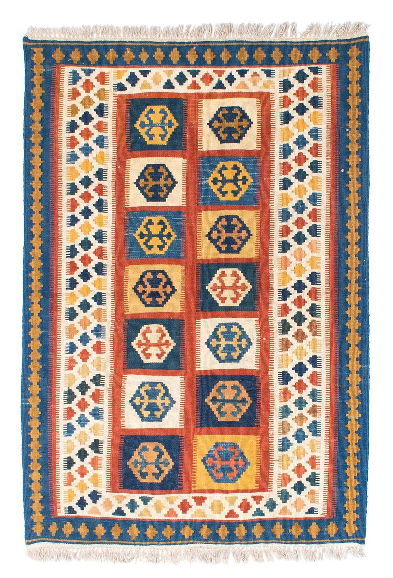 Tappeto Kelim - Orientale - 145 x 100 cm - blu