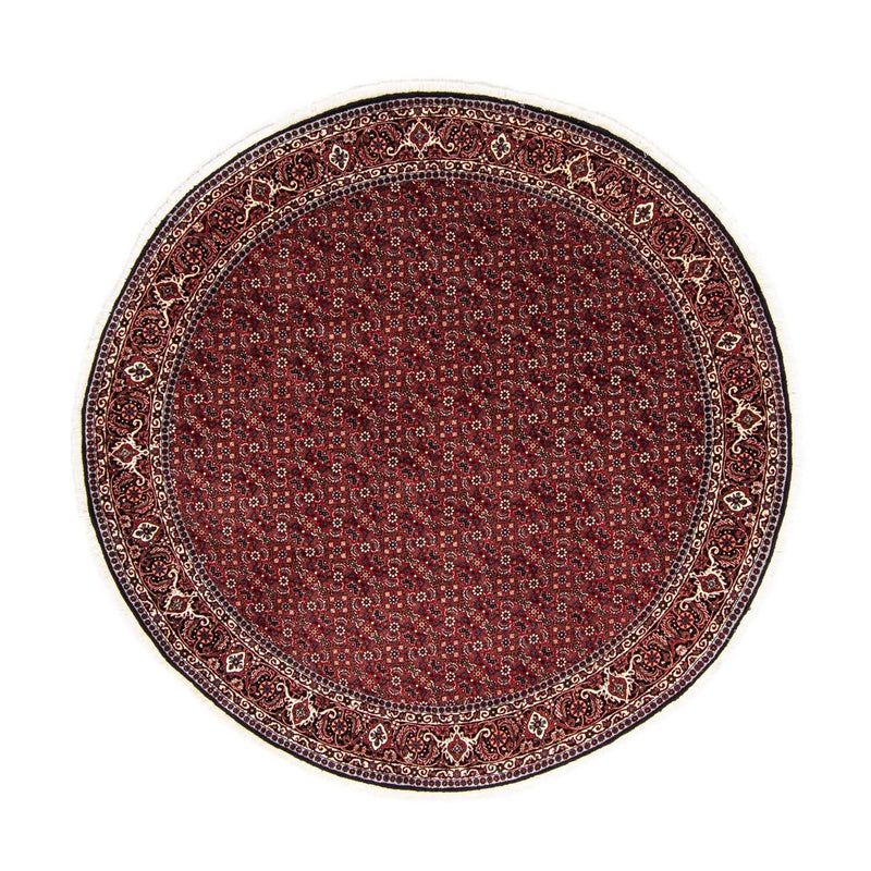 Tappeto Persero - Bidjar rotondo  - 200 x 200 cm - rosso scuro