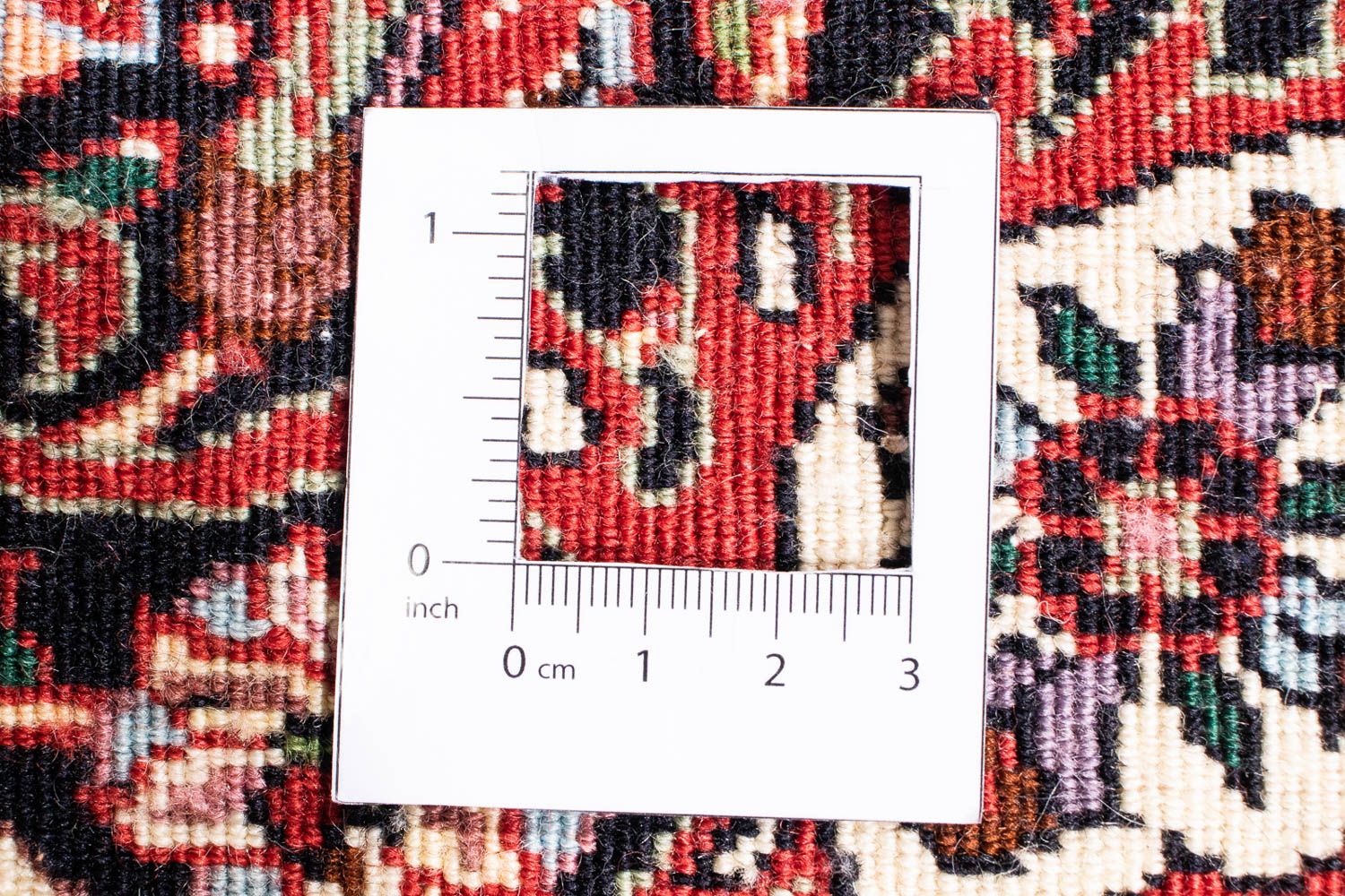 Tappeto Persero - Bidjar rotondo  - 200 x 200 cm - rosso scuro