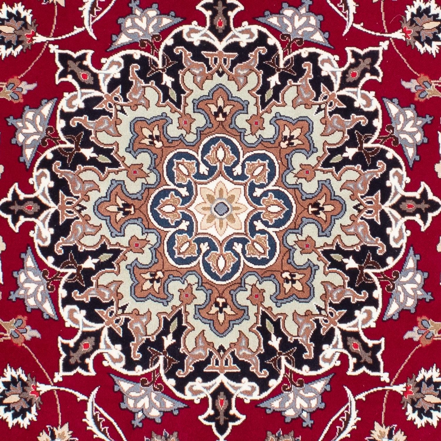 Tappeto Persero - Tabriz - Reale - 198 x 154 cm - rosso scuro