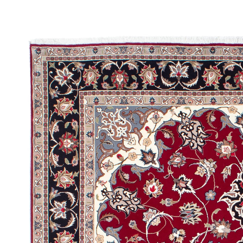Tappeto Persero - Tabriz - Reale - 198 x 154 cm - rosso scuro