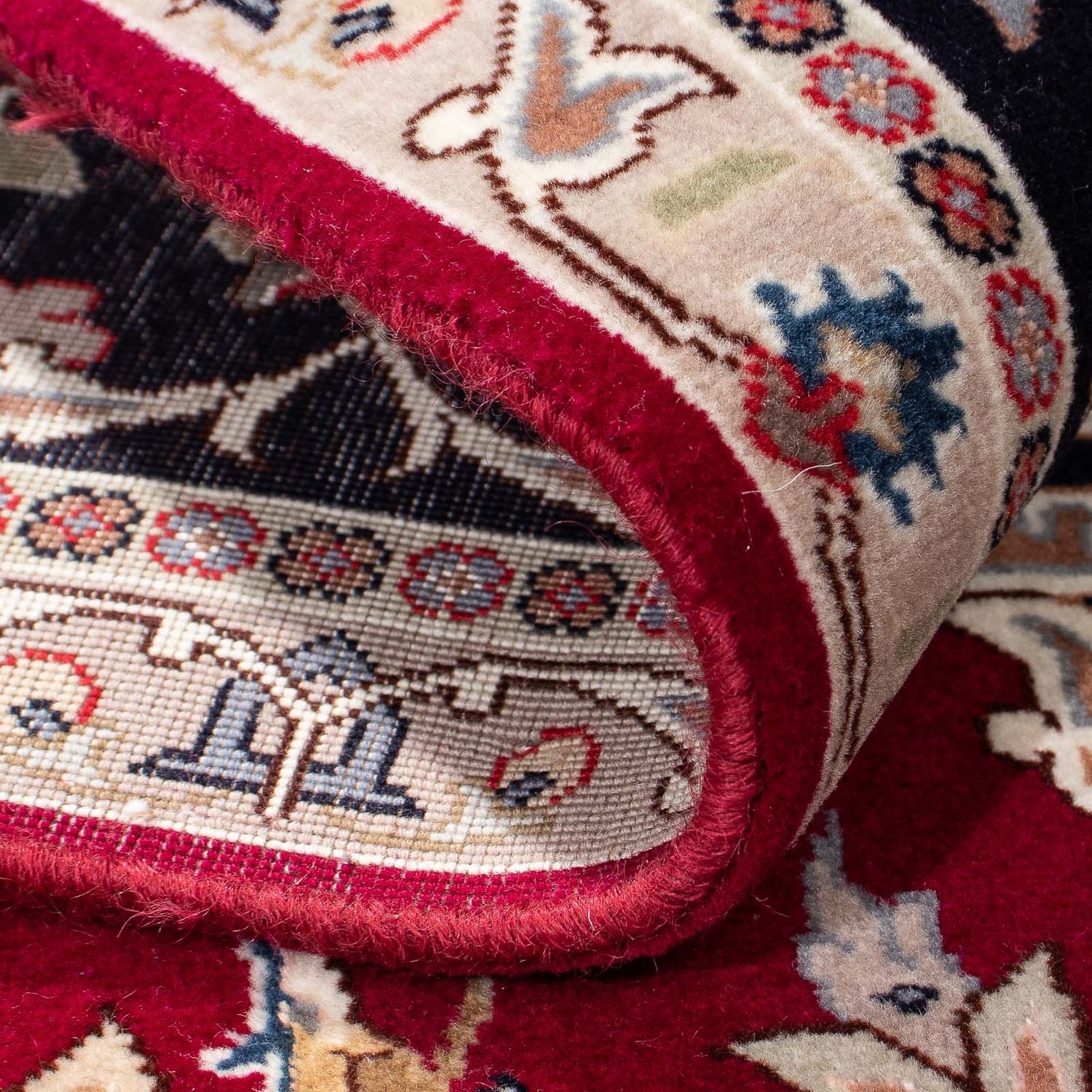 Tappeto Persero - Tabriz - Reale - 198 x 154 cm - rosso scuro