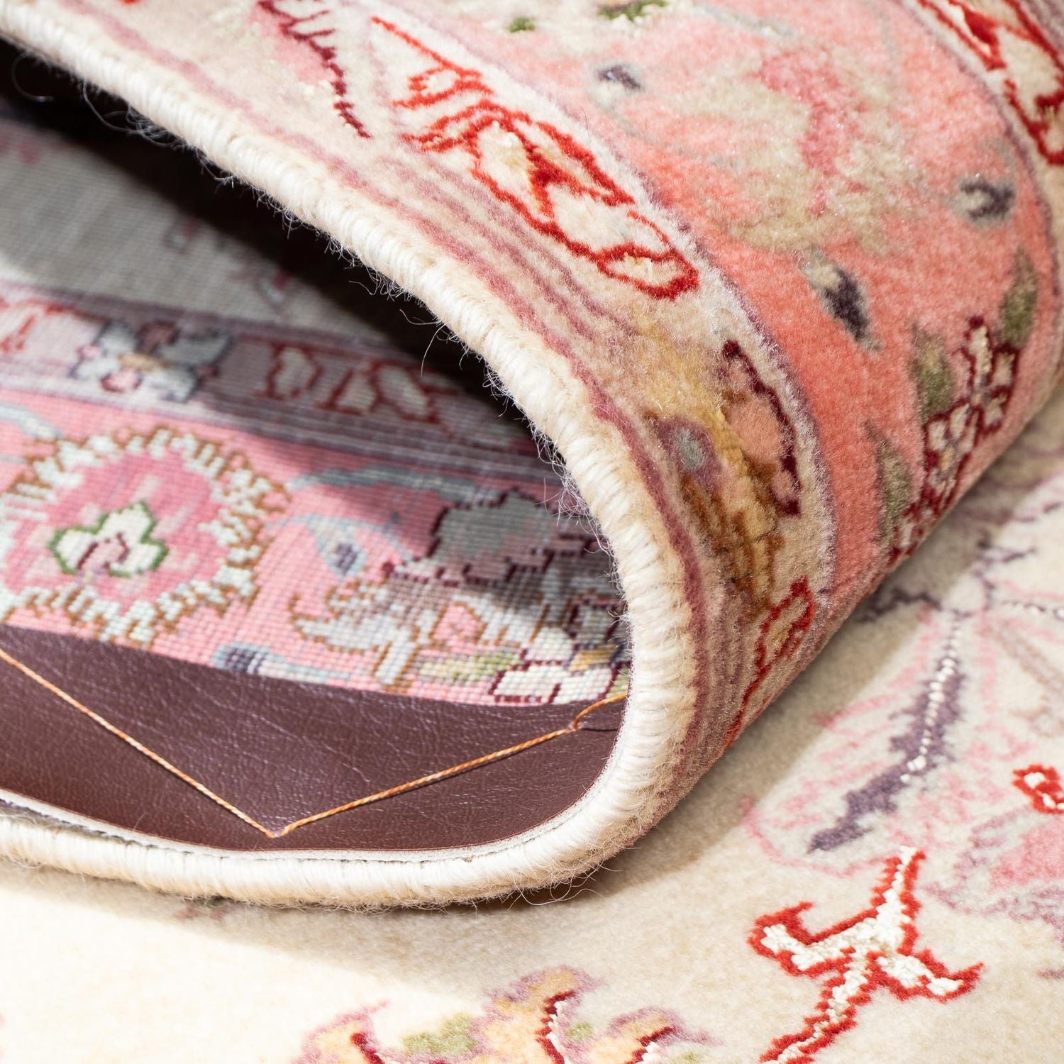 Tappeto corsia Tappeto Persero - Tabriz - Reale - 198 x 83 cm - beige