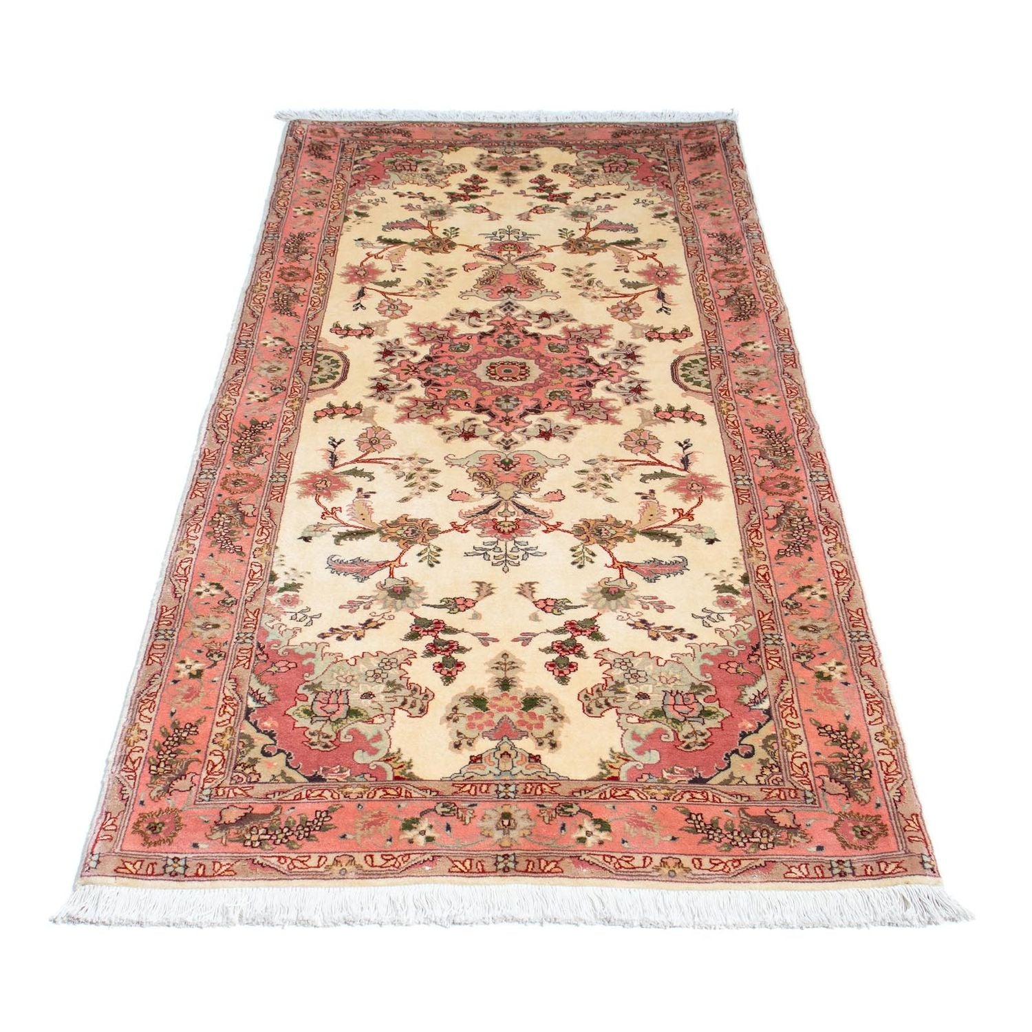 Tappeto corsia Tappeto Persero - Tabriz - Reale - 198 x 83 cm - beige