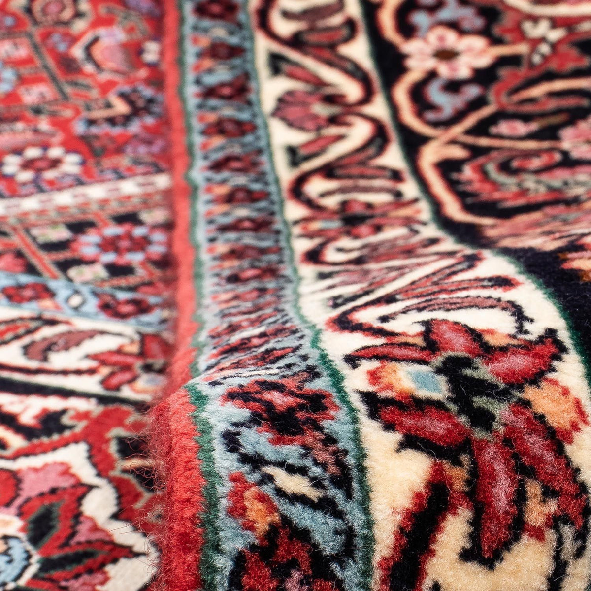 Tappeto Persero - Bidjar - 295 x 253 cm - rosso scuro