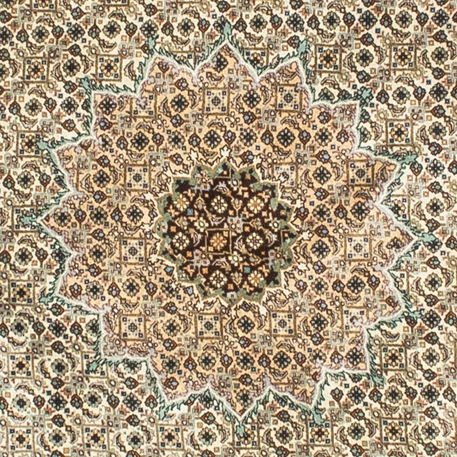 Tappeto Persero - Tabriz - Reale rotondo  - 195 x 195 cm - beige