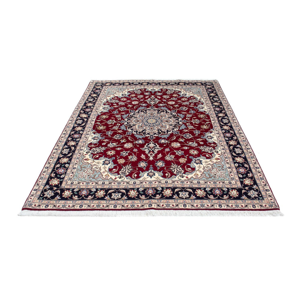 Tappeto Persero - Tabriz - Reale - 207 x 155 cm - rosso scuro