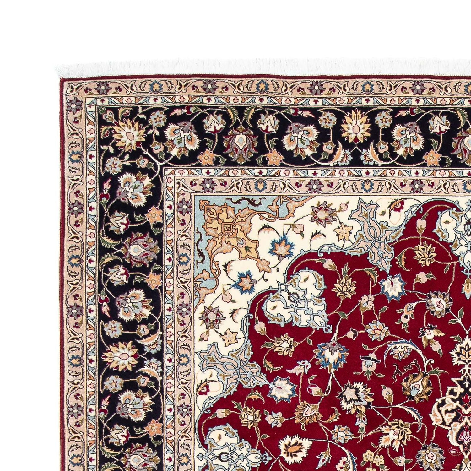 Tappeto Persero - Tabriz - Reale - 305 x 205 cm - rosso scuro