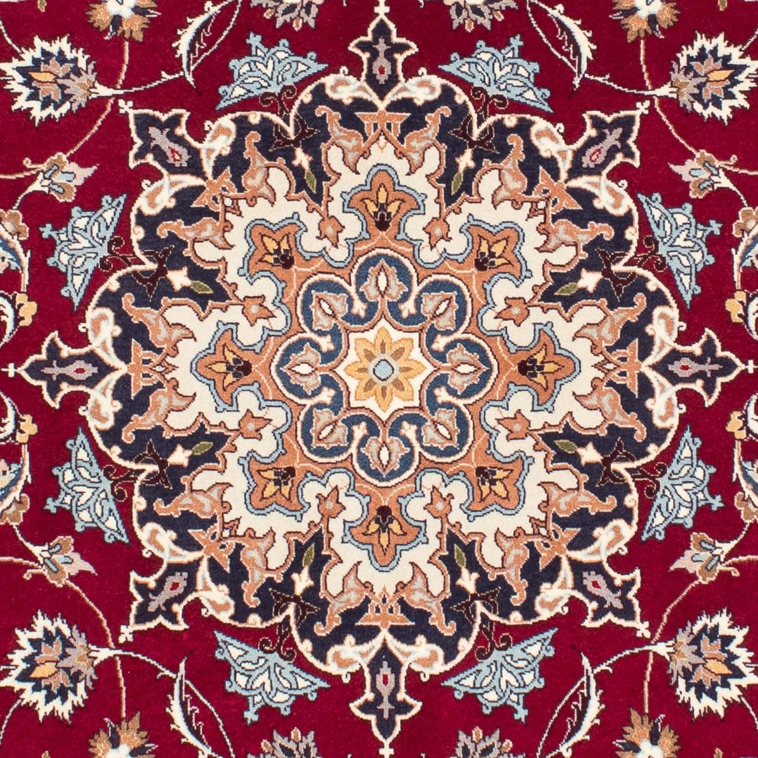 Tappeto Persero - Tabriz - Reale - 207 x 153 cm - rosso scuro