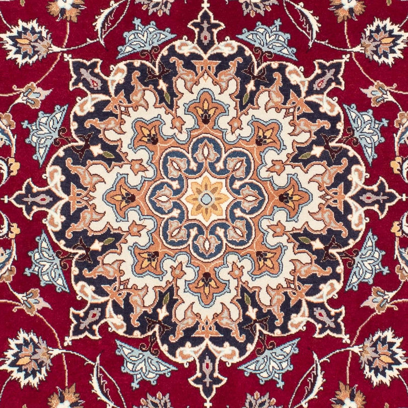 Tappeto Persero - Tabriz - Reale - 207 x 153 cm - rosso scuro