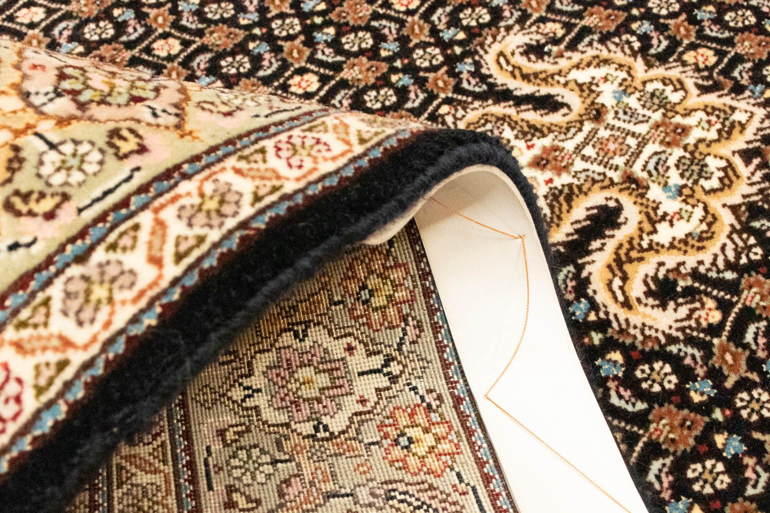 Tappeto Persero - Tabriz - 145 x 104 cm - nero