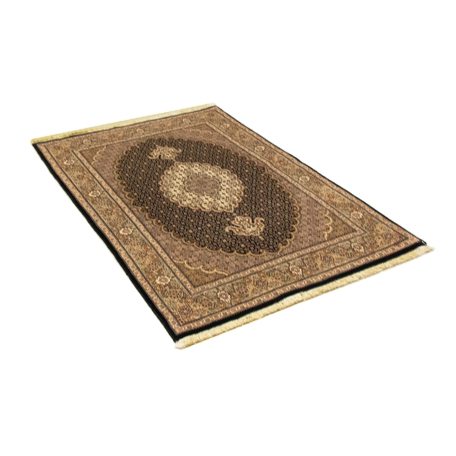 Tappeto Persero - Tabriz - 145 x 104 cm - nero