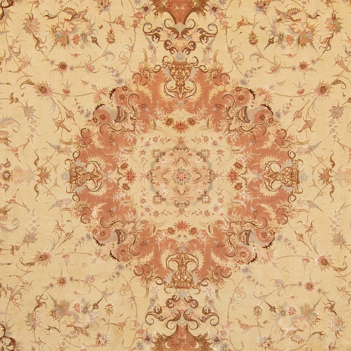 Tappeto Persero - Tabriz - Reale - 400 x 303 cm - marrone chiaro