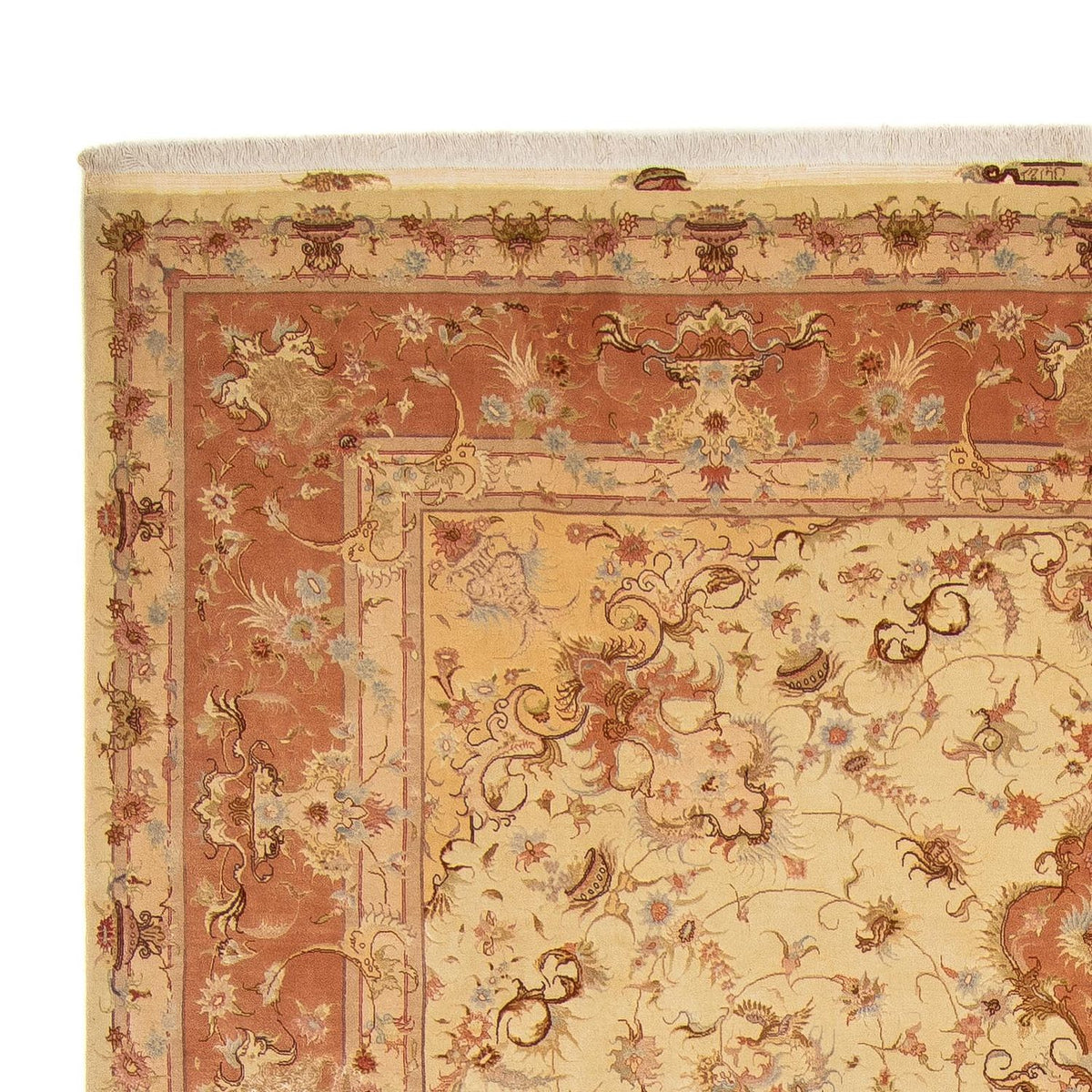 Tappeto Persero - Tabriz - Reale - 400 x 303 cm - marrone chiaro