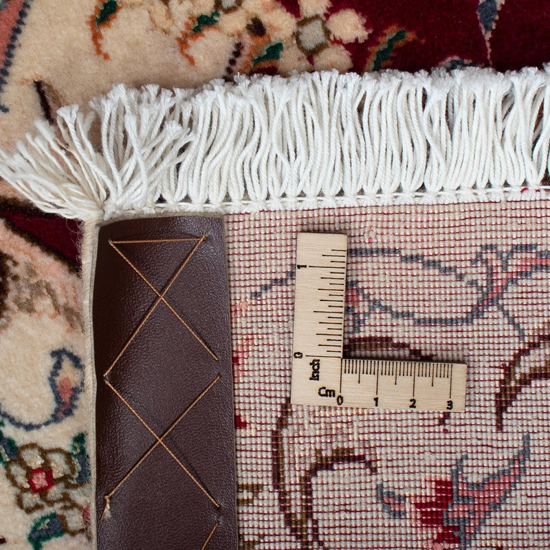 Tappeto Persero - Tabriz - Reale - 90 x 60 cm - rosso scuro