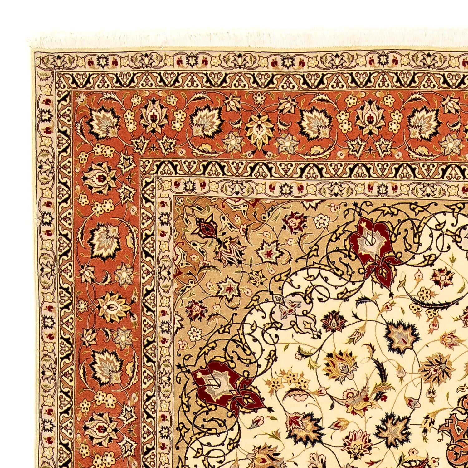 Tappeto Persero - Tabriz - Reale - 345 x 253 cm - beige