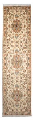 Tappeto corsia Tappeto Persero - Tabriz - Reale - 330 x 86 cm - beige