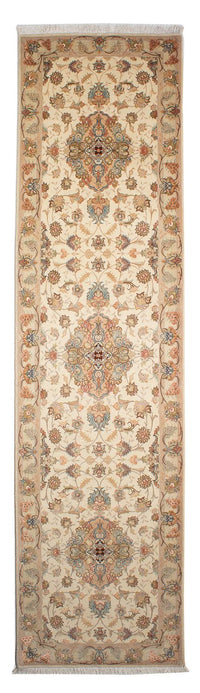 Tappeto corsia Tappeto Persero - Tabriz - Reale - 330 x 86 cm - beige