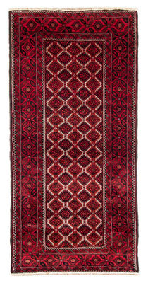 Tappeto corsia Tappeto Belutsch - 248 x 117 cm - rosso scuro