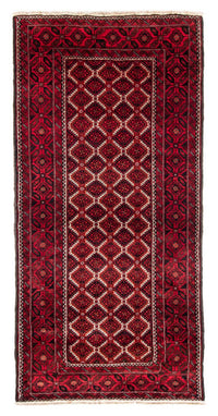 Tappeto corsia Tappeto Belutsch - 248 x 117 cm - rosso scuro