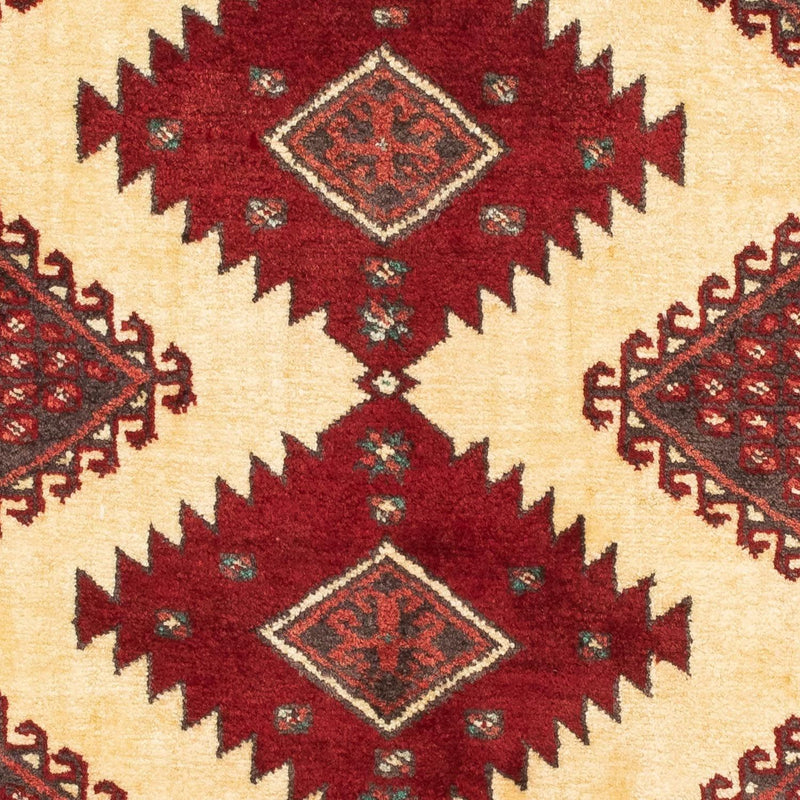 Tappeto Turkaman - 133 x 92 cm - rosso scuro