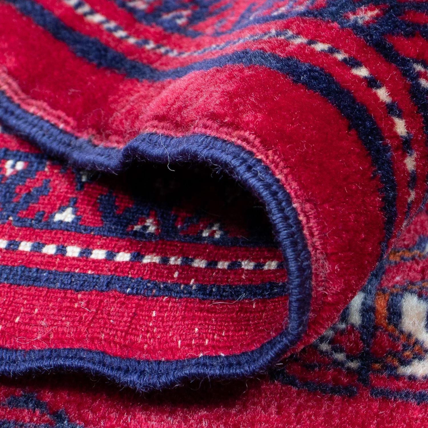 Tappeto Turkaman - 300 x 228 cm - rosso scuro