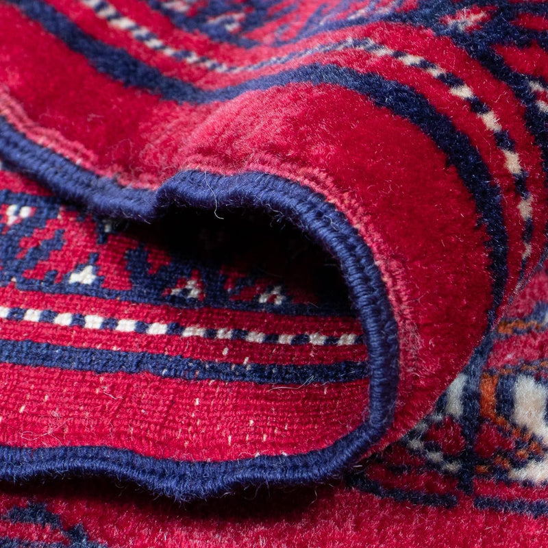 Tappeto Turkaman - 300 x 228 cm - rosso scuro